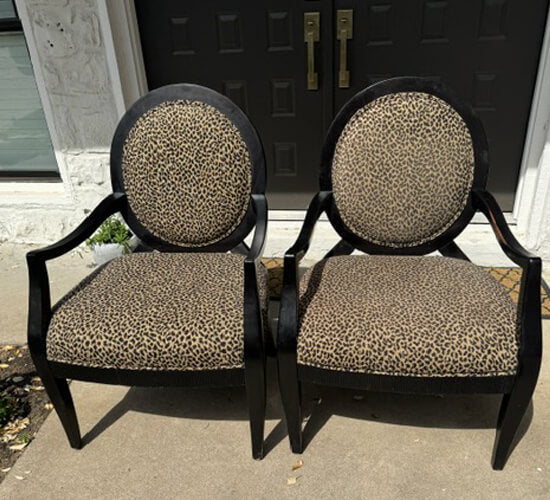 Leopard Chairs - Set of 2